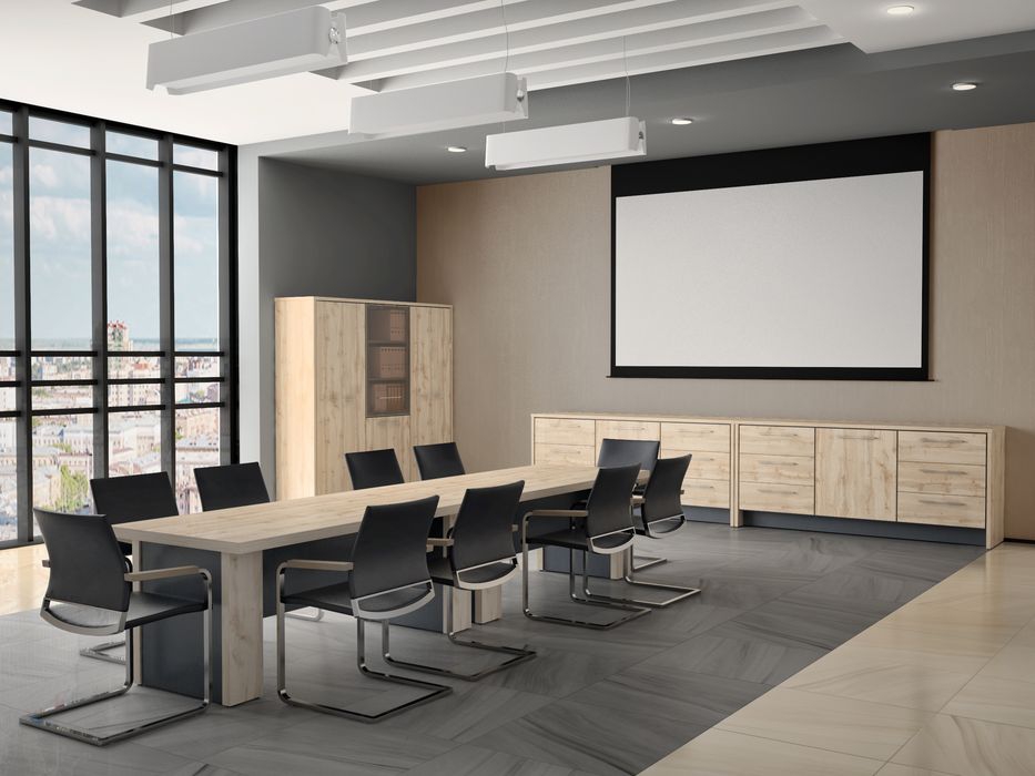 Стеллаж трехсекционный Торстон Т-33-05 Дуб Вотан Антрацит