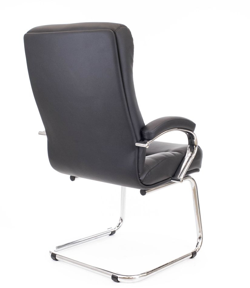 Кресло для посетителей Everprof Orion CF Экокожа Черный