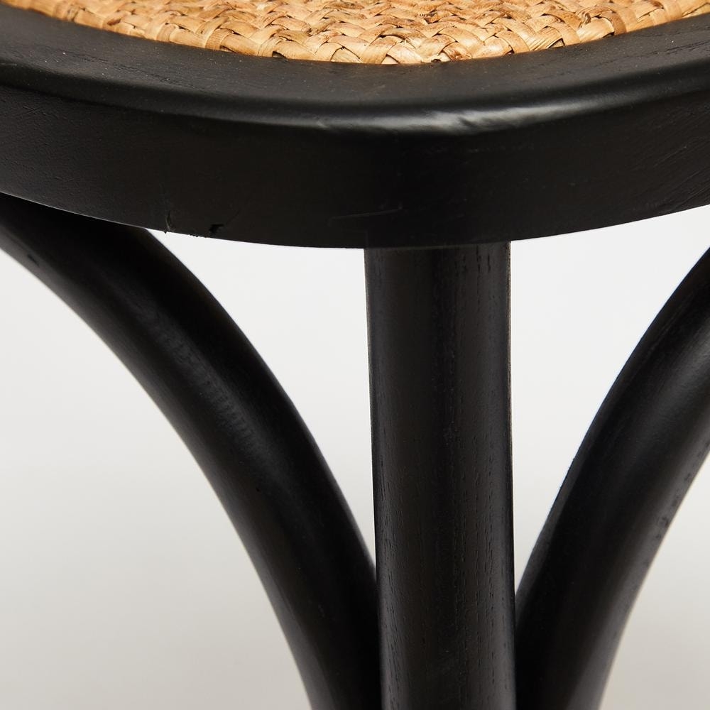 Стул CROSS (mod.CB2001) дерево береза, 49.5*53.5*87, черный