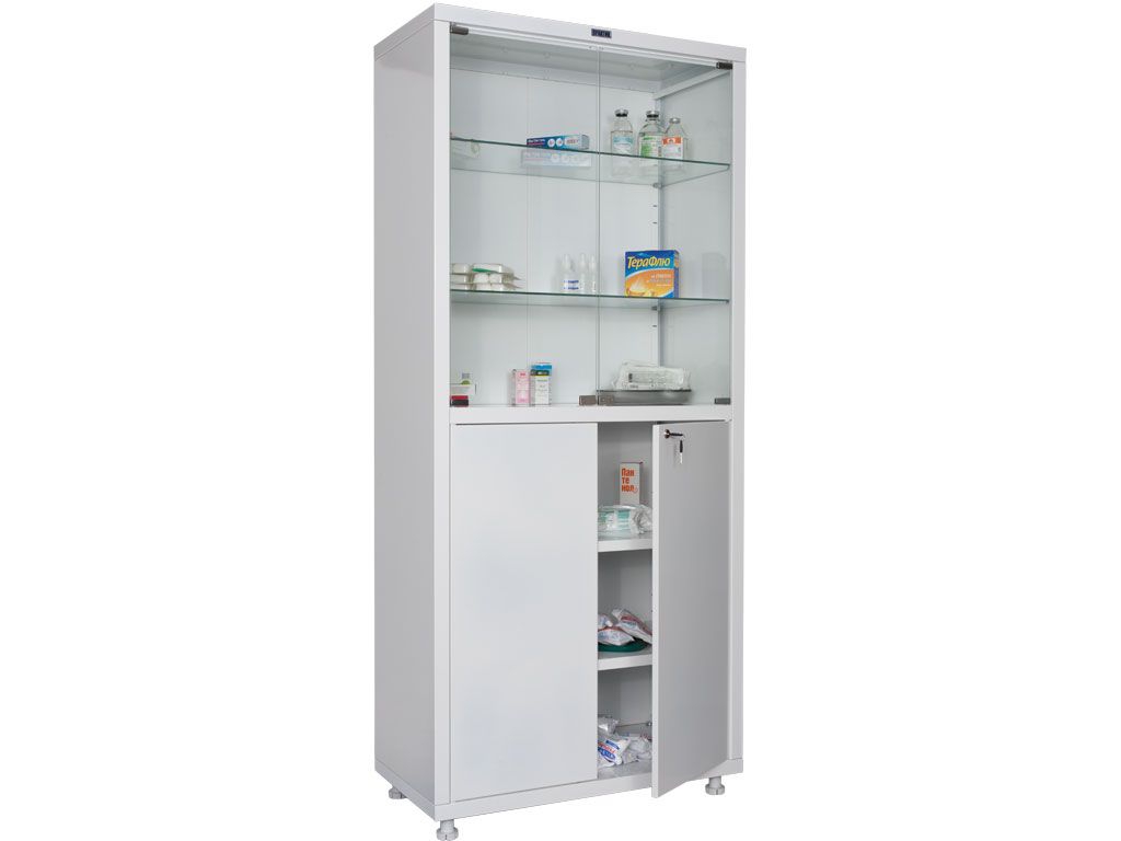 Медицинский шкаф металлический HILFE MD 2 1780/SG