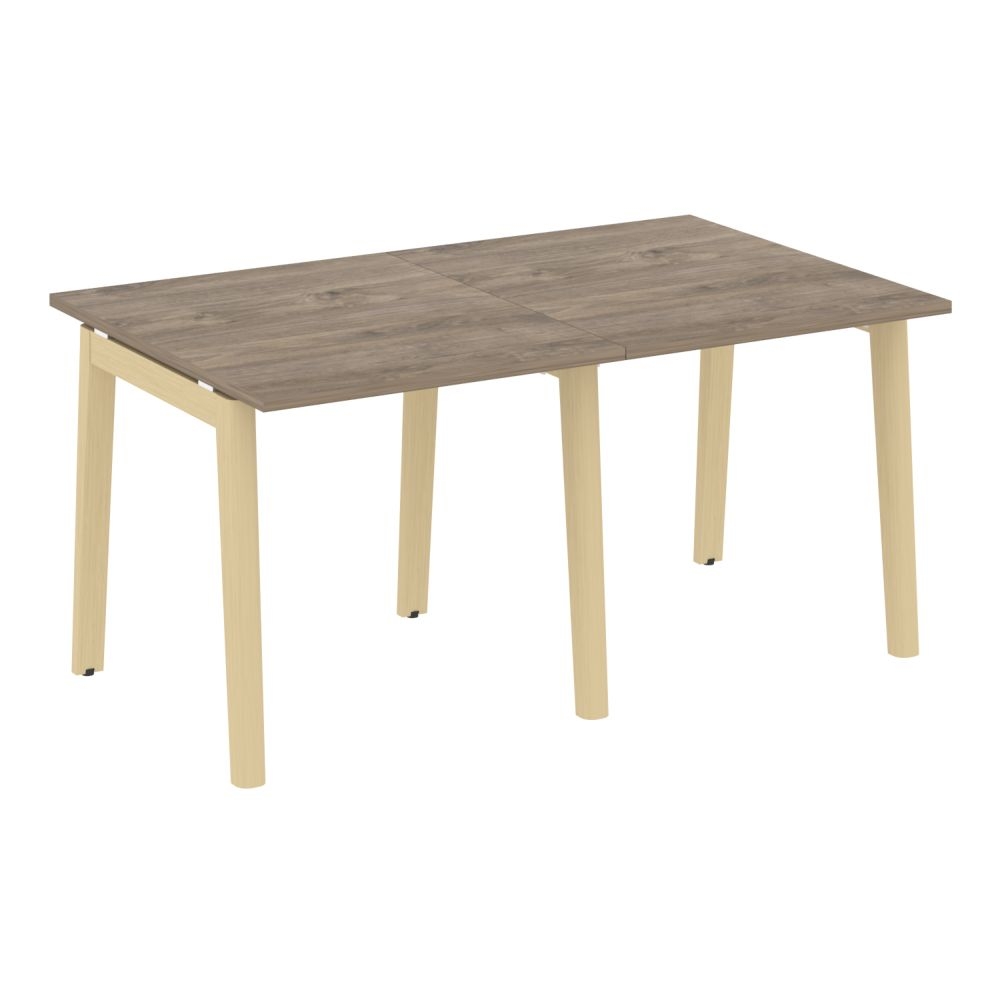 Стол переговорный (2 столешницы) ONIX WOOD OW.PRG-2.0 Тиквуд Темный/Светлый