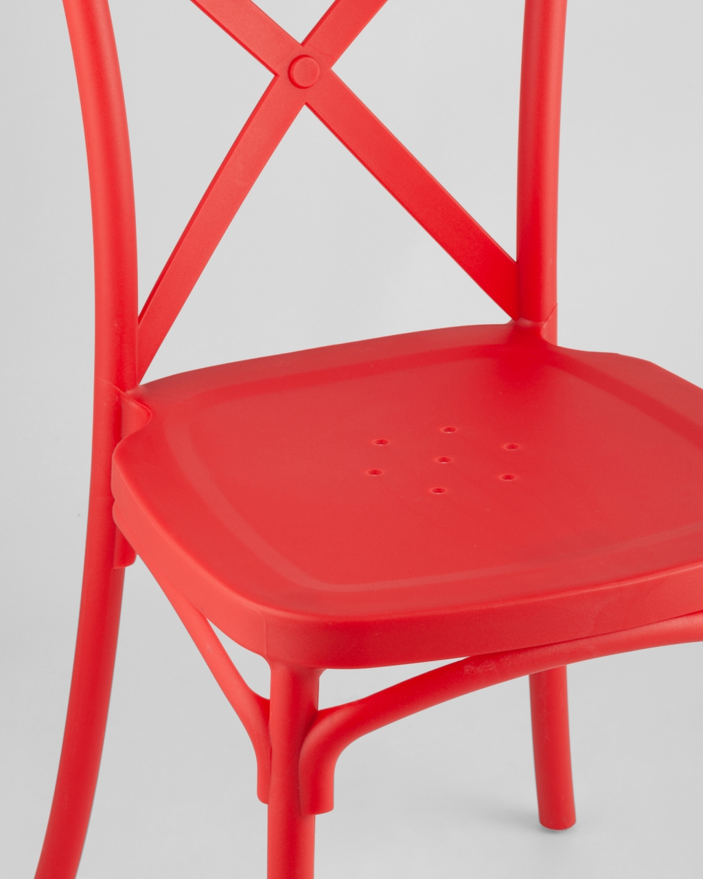 Стул пластиковый Кроссбэк Красный