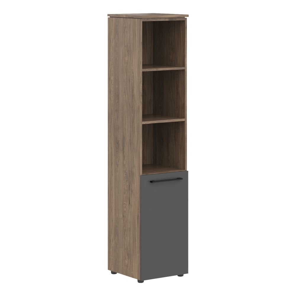 Шкаф колонка с глухой малой дверью MORRIS TREND MHC 42.5 Антрацит/Кария Пальмира