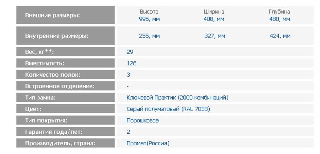 Картотечный шкаф металлический A 43