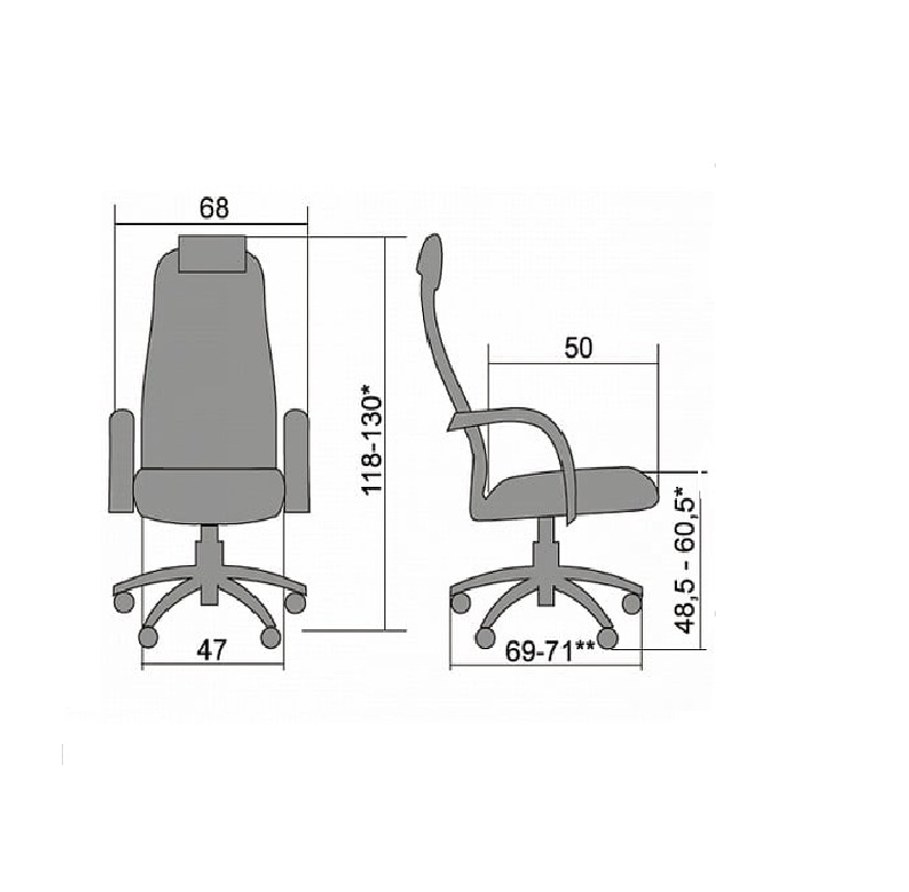 Кресло руководителя Metta BC-5 CH 701 Черное