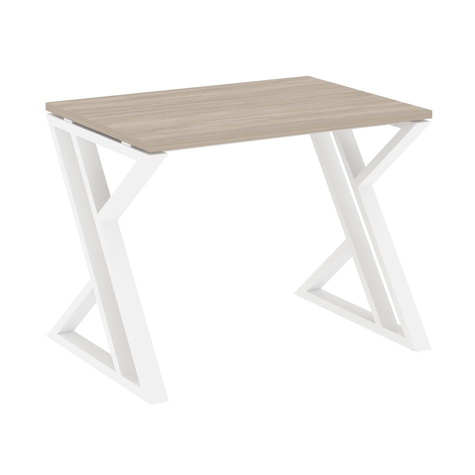 Стол рабочий LOFT VR.L-SRZ-1.7 Металл белый Дуб Аттик