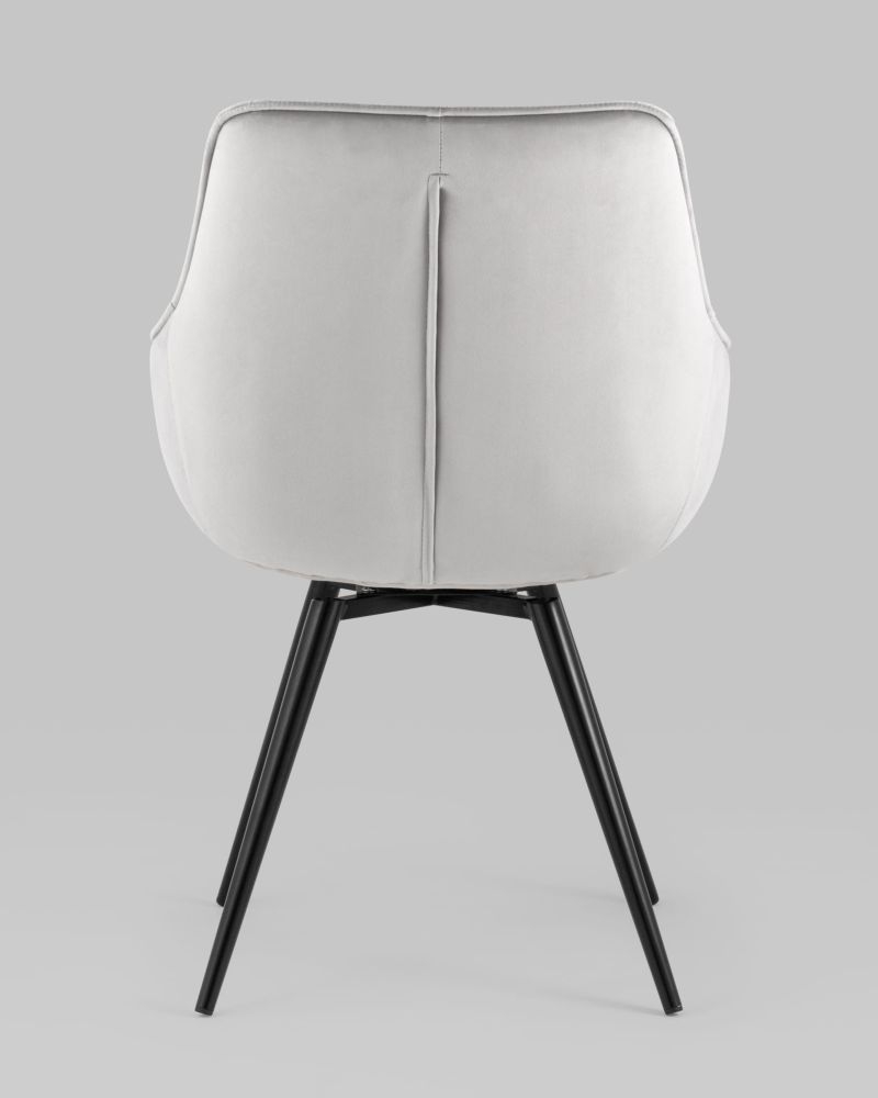 Стул вращающийся Сеул велюр Светло-серый