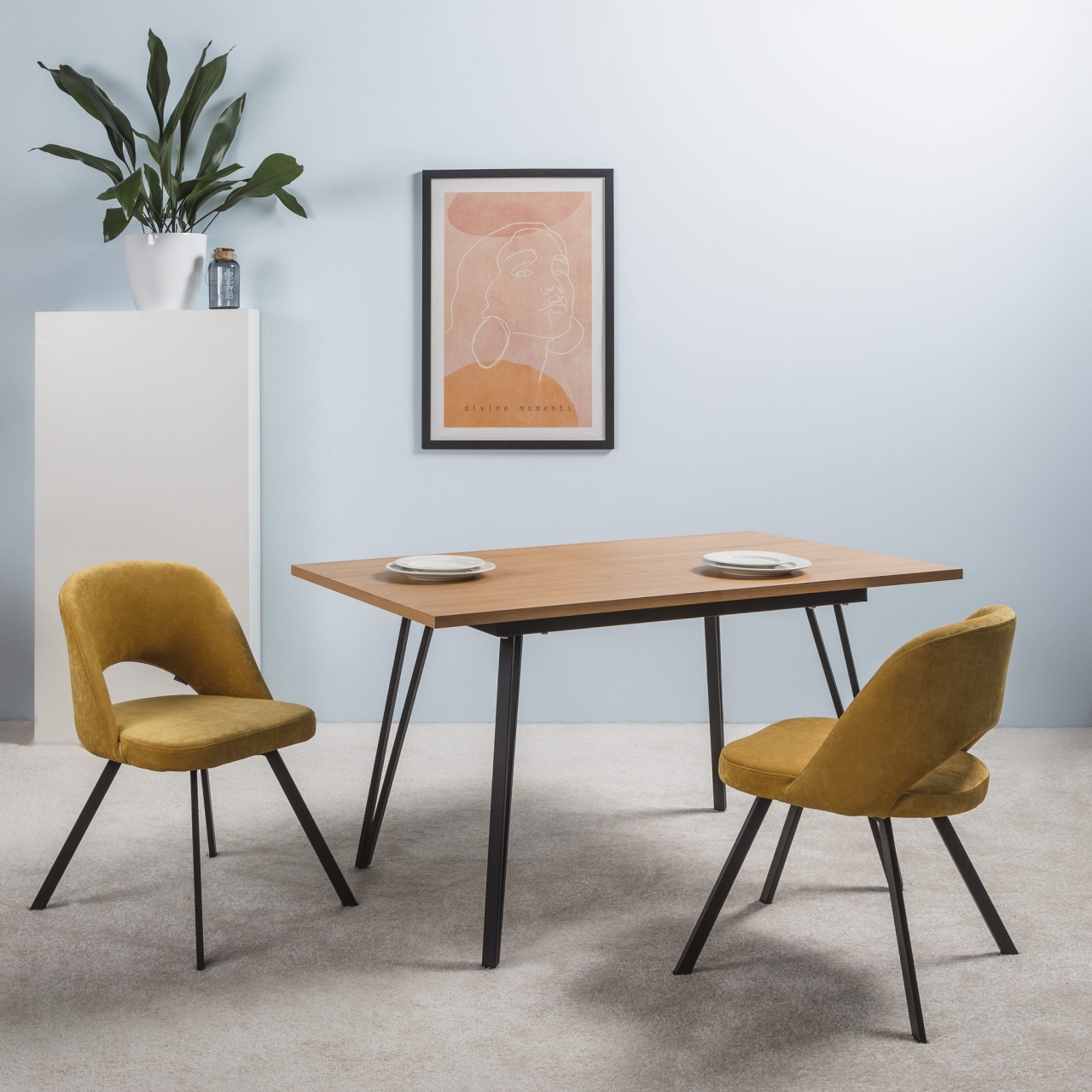 Стол раскладной Диего 140-180 Дуб Корбридж