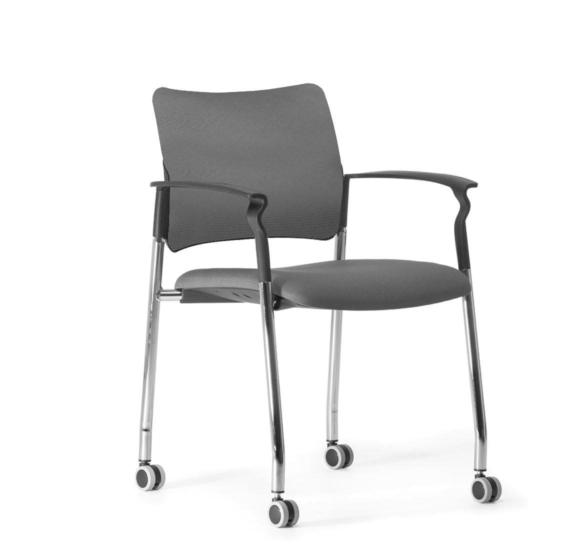 Кресло обитое, на колесах Pinko UPH cast Jade9502 Arms