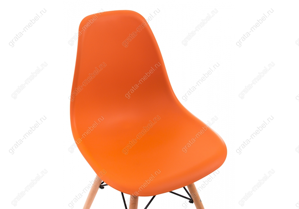 Стул деревянный Eames PC-015 оранжевый