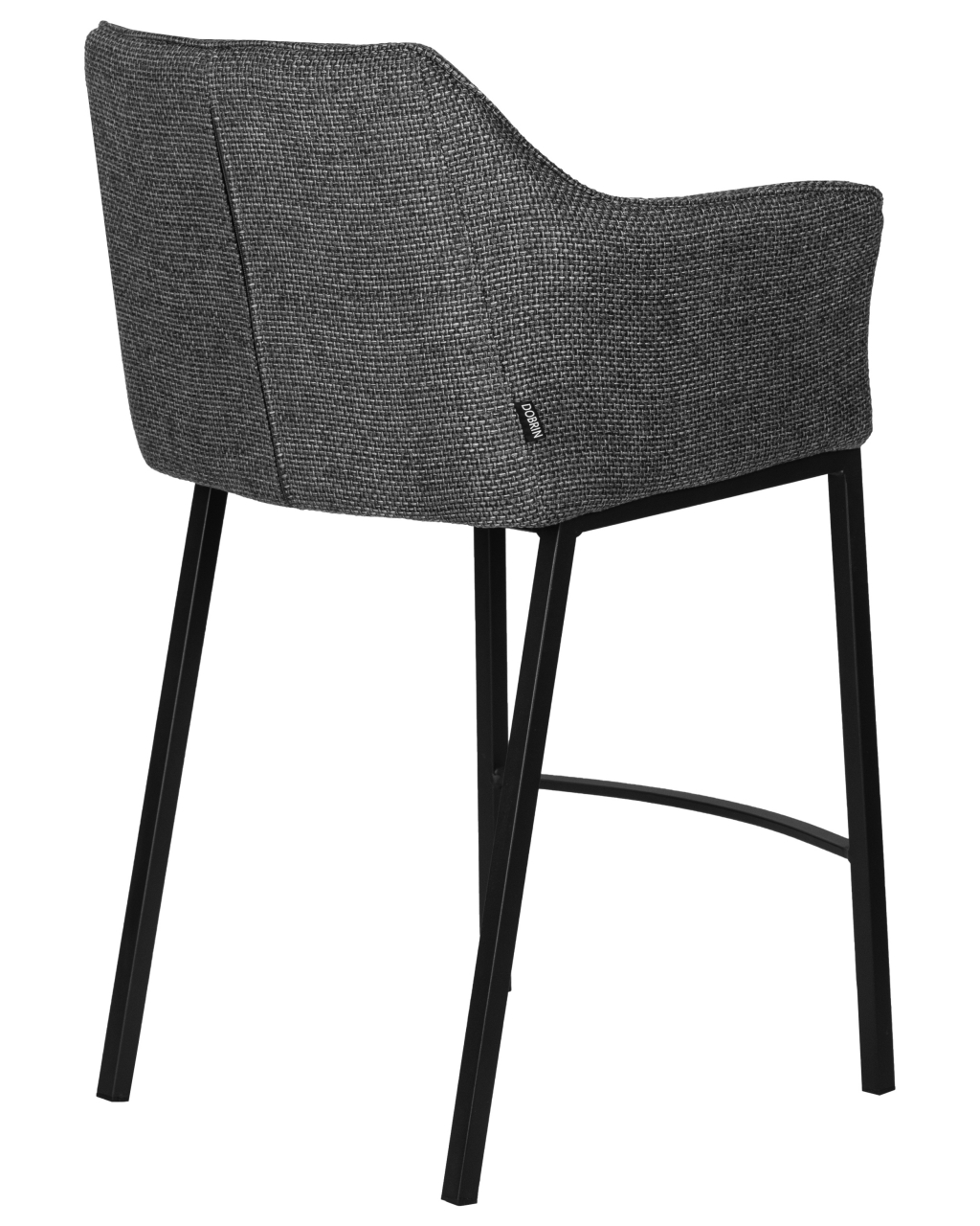 Стул полубарный DOBRIN LUCAS COUNTER (серая ткань (F-22))