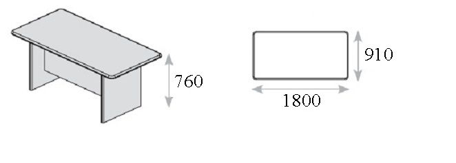 Стол письменный L180 Venice SC 180N Орех