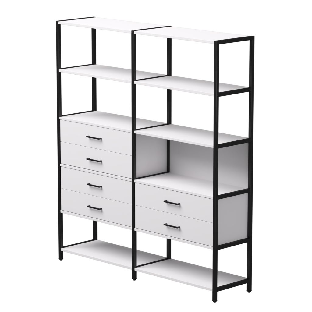Набор стеллажных систем Everprof EVO №8 Белый Черный