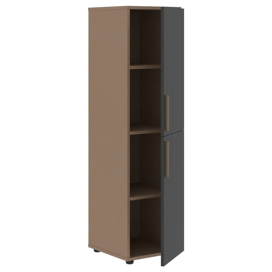 Шкаф-колонка с двумя глухими малыми дверьми (правый) VELION VMCS 40.4 R Яшма черный Кобра