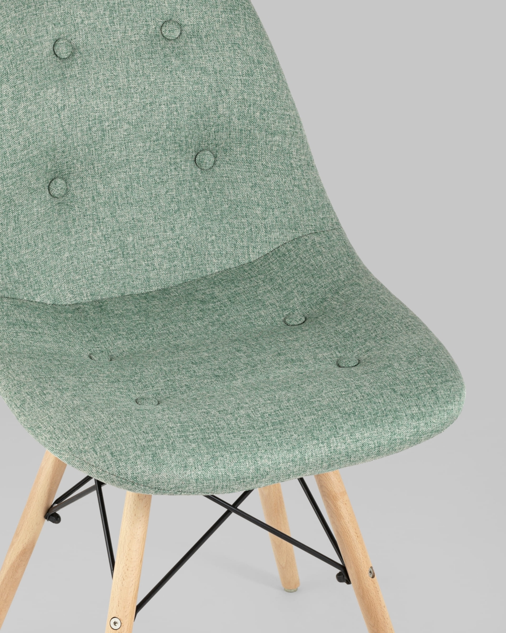 Стул DSW SOFT рогожка Мятный