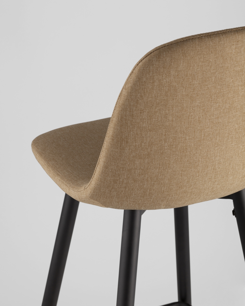 Барный стул Валенсия с удобной спинкой Бежевый