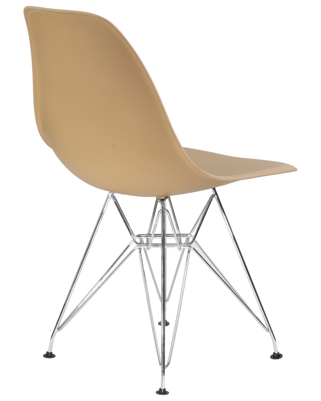 Стул обеденный DOBRIN DSR ножки хром Бежевый GR-03