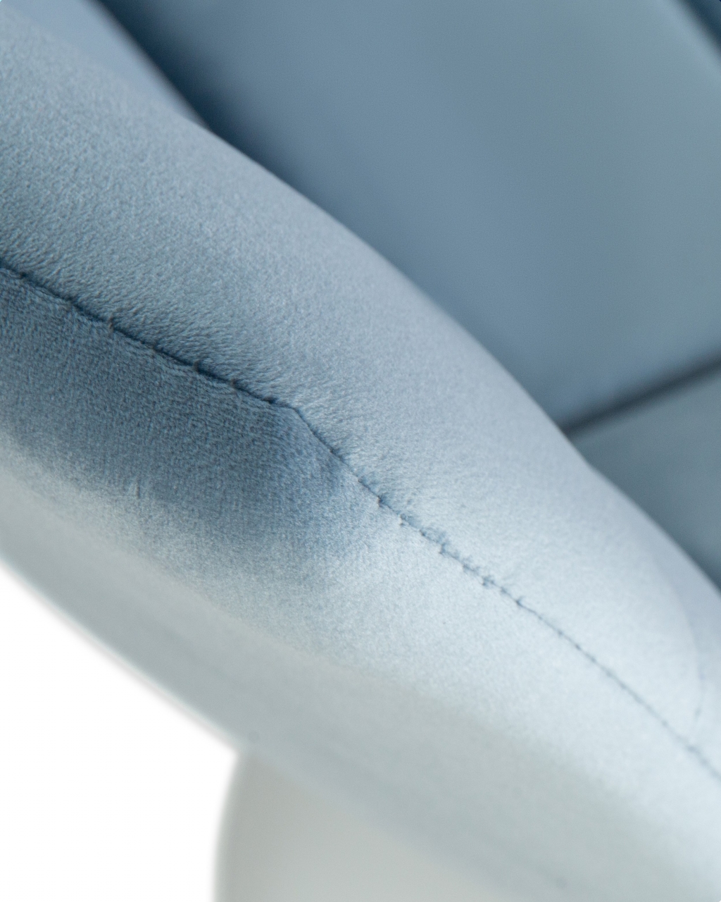 Стул барный DOBRIN TAILOR WHITE (пудрово-голубой велюр (MJ9-74)) 2 шт