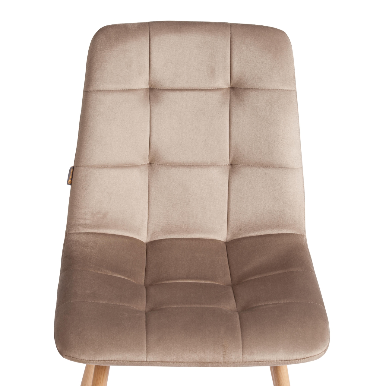 Стул CHILLY (mod. JSC-220) Велюр/металл , 44,5х52,5х88 см, Beige (бежевый) HLR8 / натуральный