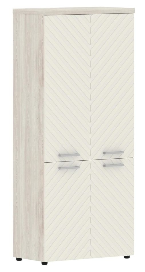 Шкаф с глухими средними и малыми дверьми Torr LUX TLHC 85.3 Сосна Эдмонд Латте