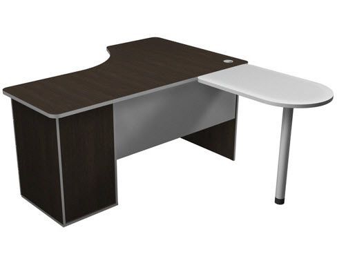 Станция рабочая с тумбой (левая) 3.16Л венге/серый