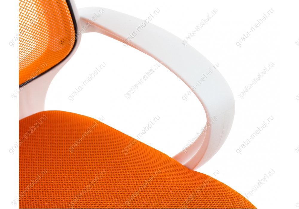 Компьютерное кресло Ergoplus белое / оранжевое