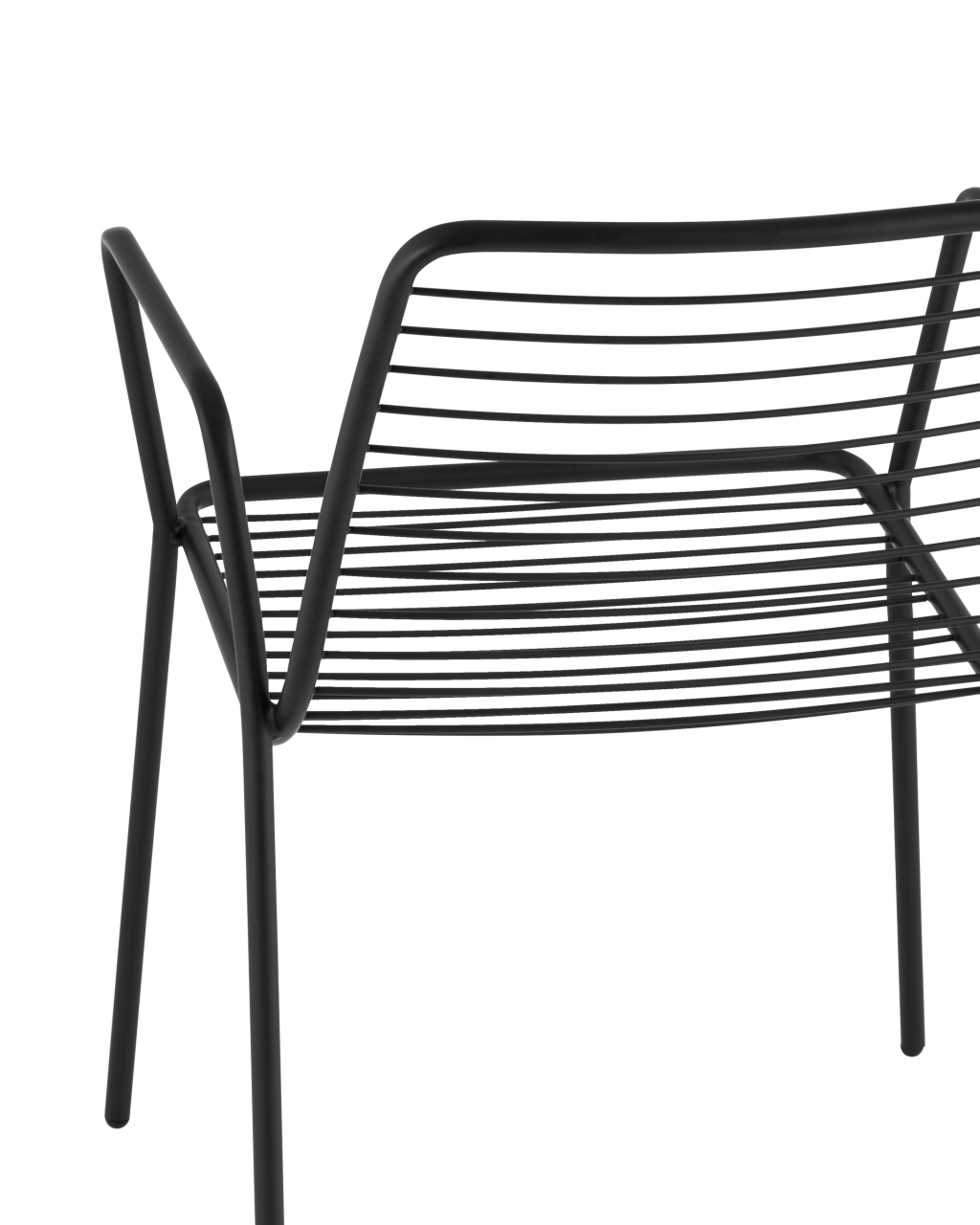 Стул Дели с подлокотниками металл черный