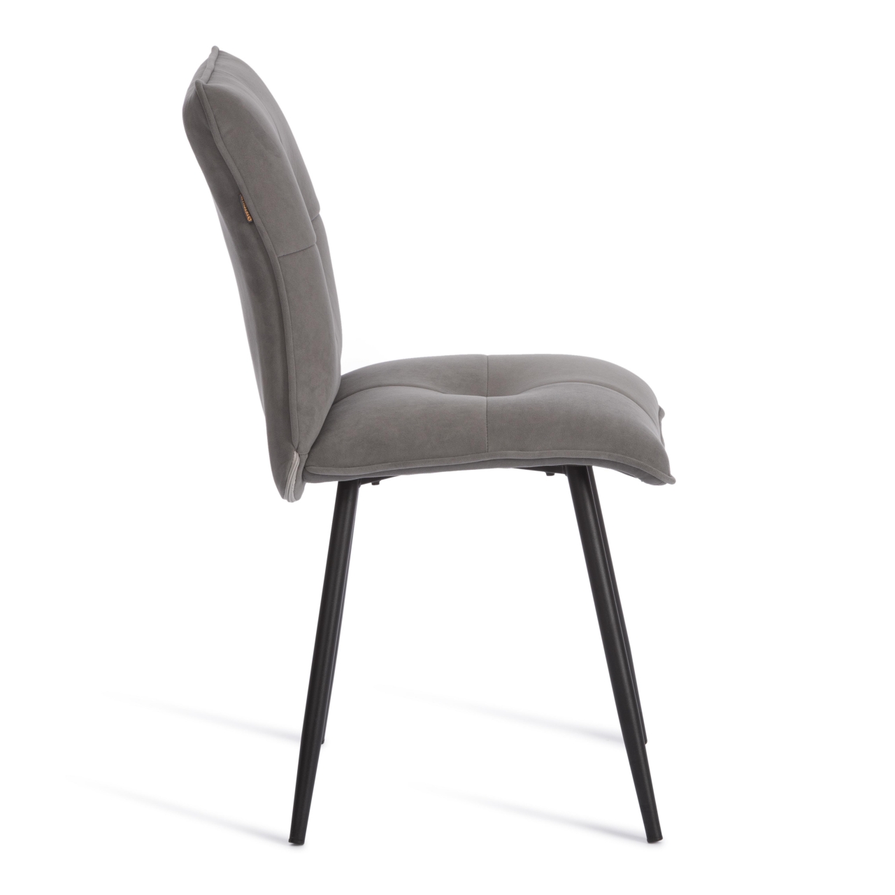 Стул обеденный Sweet флок , 46х55х88, серый/черный, 29