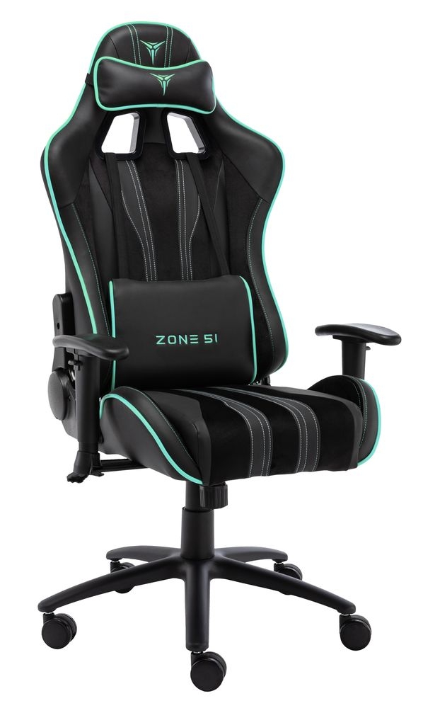 Кресло геймерское ZONE 51 Gravity Black-Cyan
