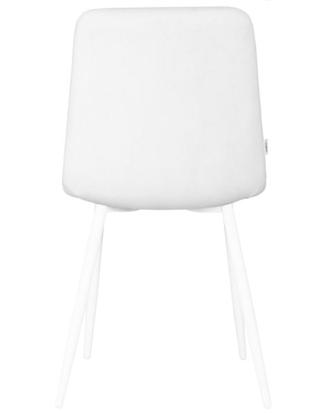 Стул обеденный DOBRIN CHILLY ROMBO (Светло-серый Simple 29, основание белое) 4 шт