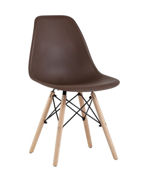 Стул Еамес Стиле ДСВ коричневый (разборный каркас) / Eames Style DSW