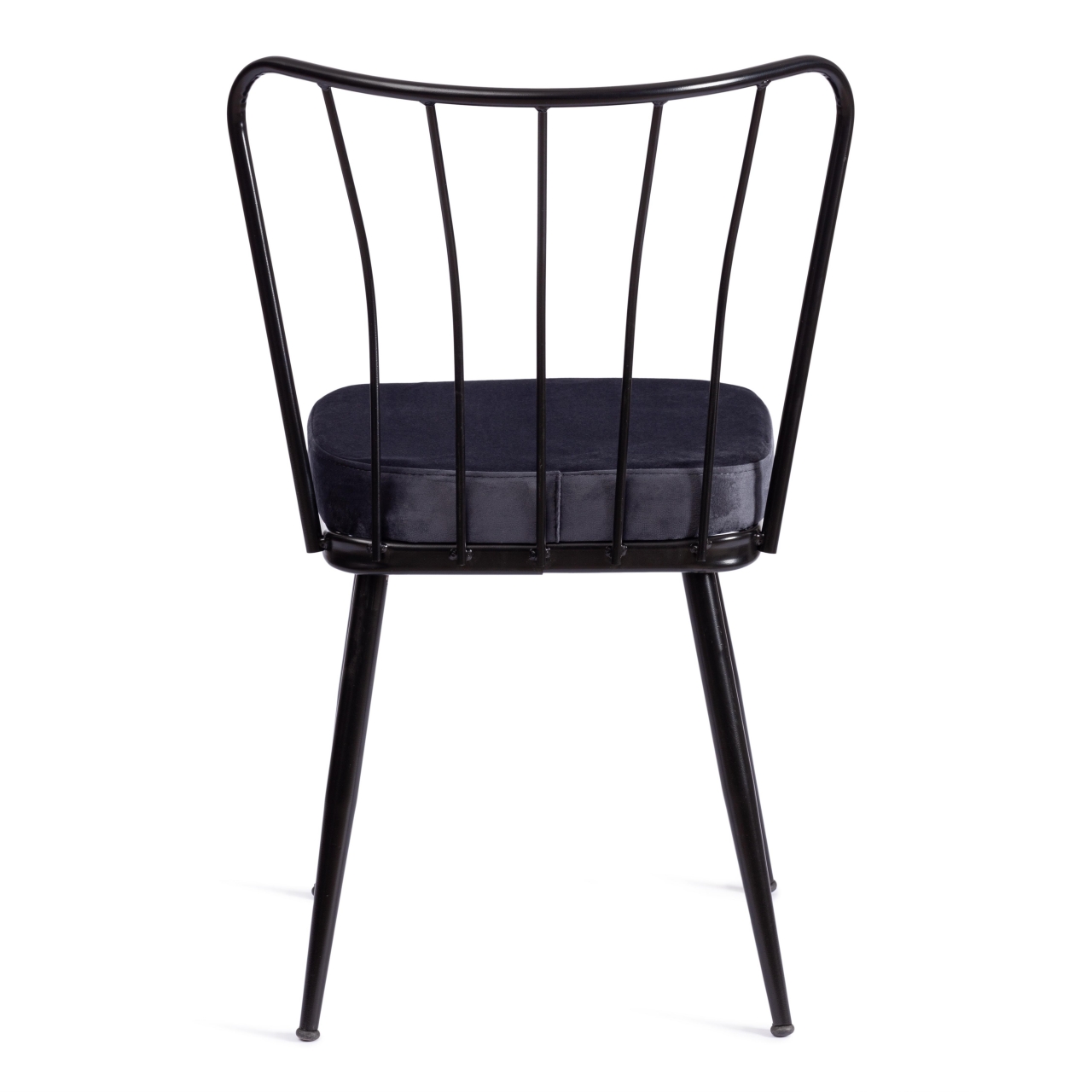 Стул YANIS (mod. 182) металл/вельвет, 42.5 х 50.5 х 82.5 см, black (черный) BF-16