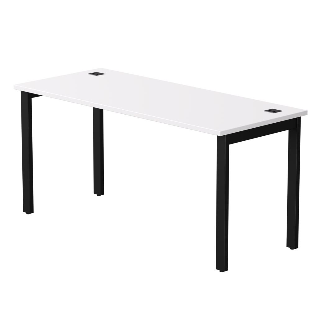 Стол прямой на металлокаркасе, опоры 45 гр Everprof EVO 254S004 Белый Черный