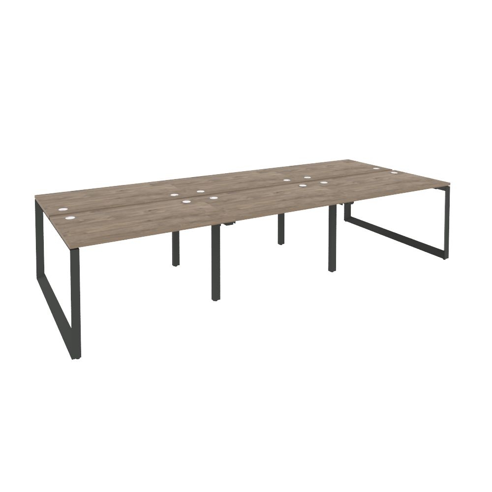 Рабочая станция на О-образном м/к ONIX O.MO-D.RS-6.2.7 Тиквуд Темный/Антрацит