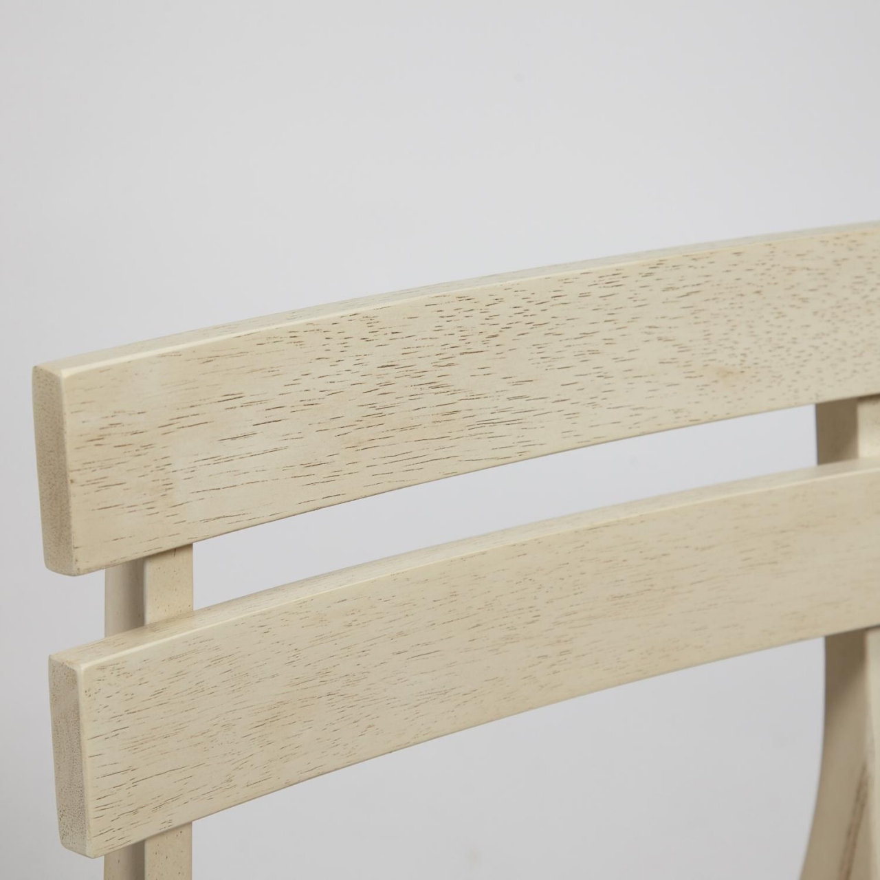 Стул CT 8805 Fes с мягким сиденьем дерево гевея, 53,5*47,5*76,5см, античный белый, ткань бежевая (FG22616-16)