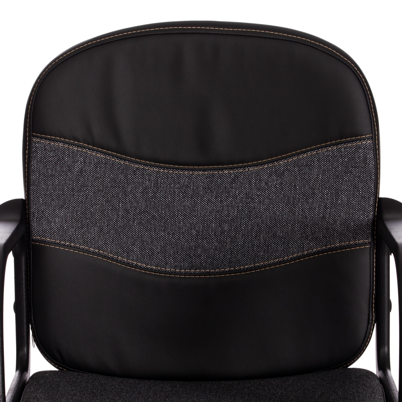 Кресло BAGGI PA кож/зам/ткань, черный/серый, 36-6/ 207