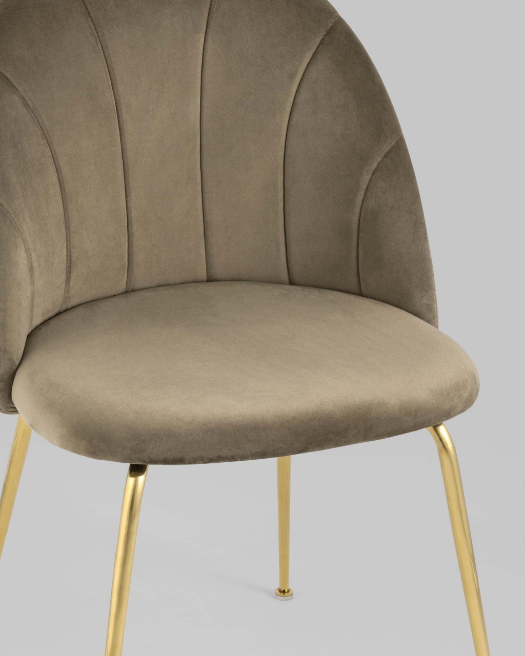 Стул Kiwi Gold велюр Коричневый