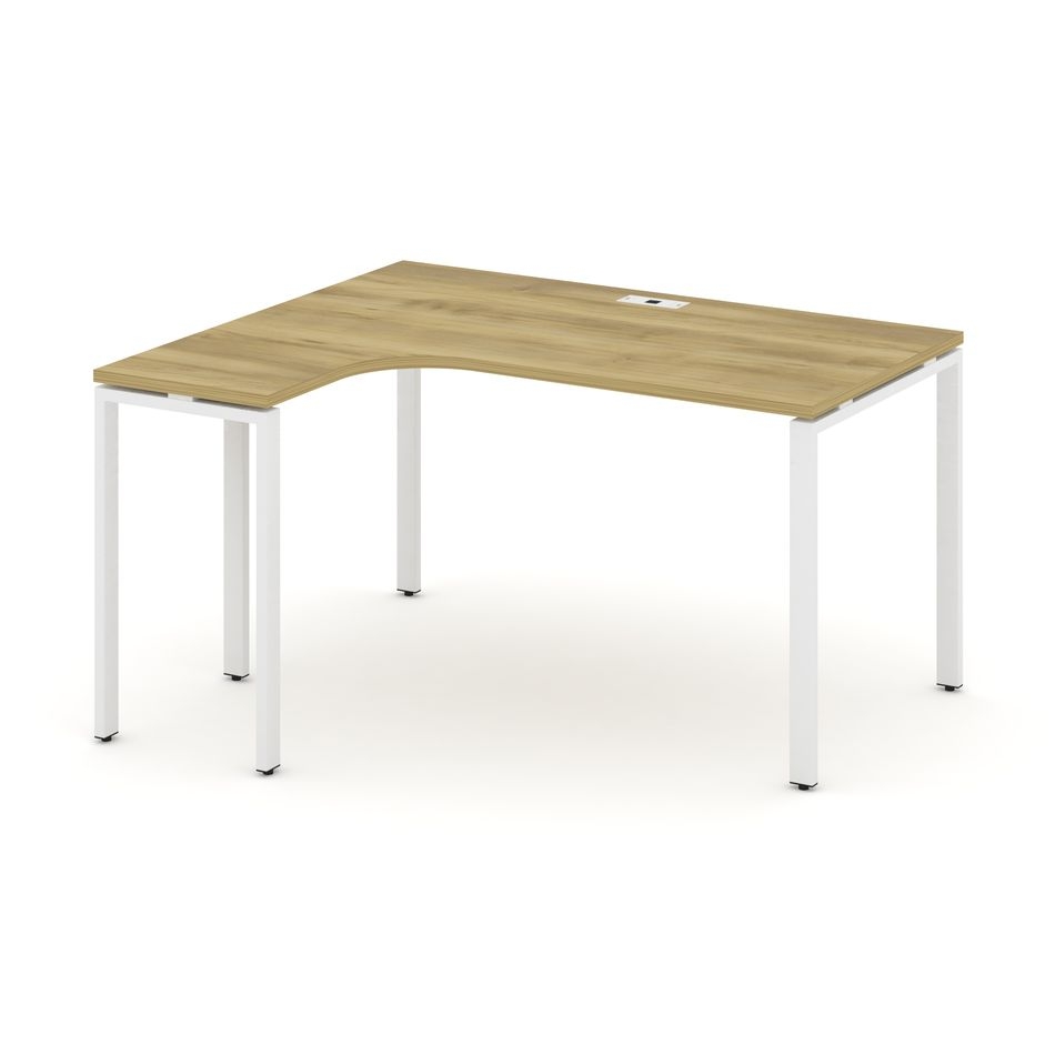 Стол эргономичный левый CONCEPT CN.SA-001(L) Дуб Винченцо Белый