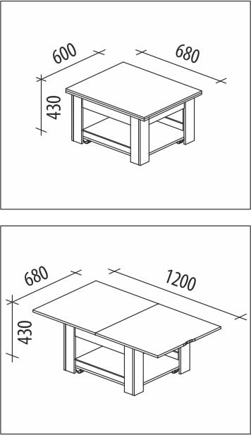 Стол журнальный Агат 21 венге,танзай