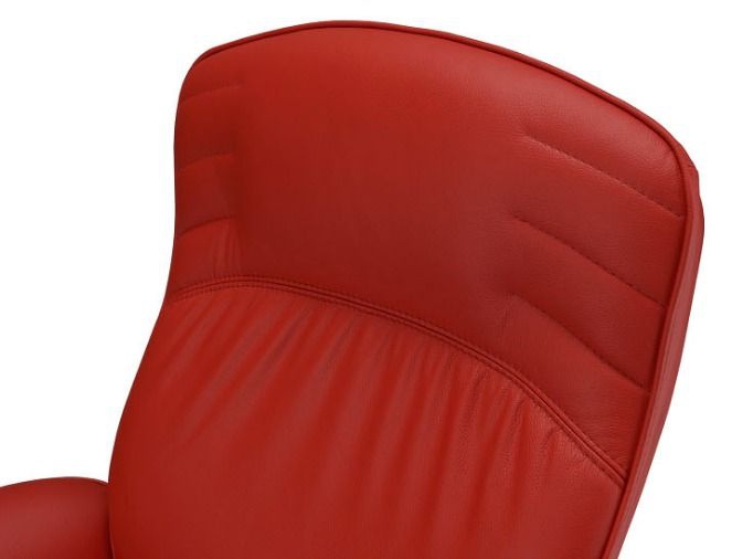 Кресло с высокой спинкой на крестовине Виктория D100 Бургундское