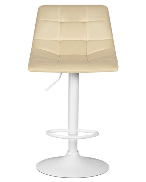 Стул барный DOBRIN TAILOR WHITE (бежевый велюр (MJ9-10)) 2 шт