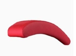 Подлокотник правый Манчестер 11В Красный (экокожа)