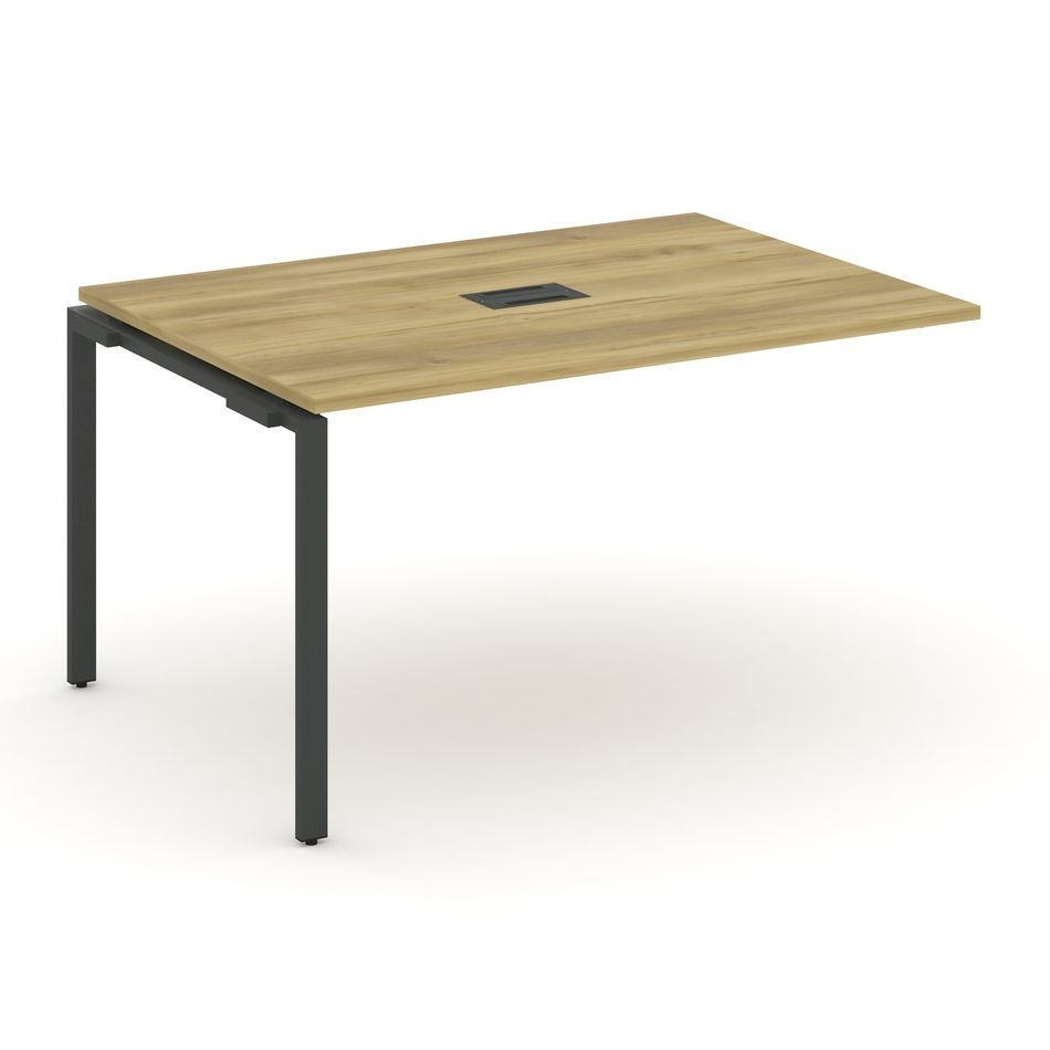 Проходной наборный элемент переговорного стола CONCEPT CN.NPRG-014 Дуб Винченцо Антрацит