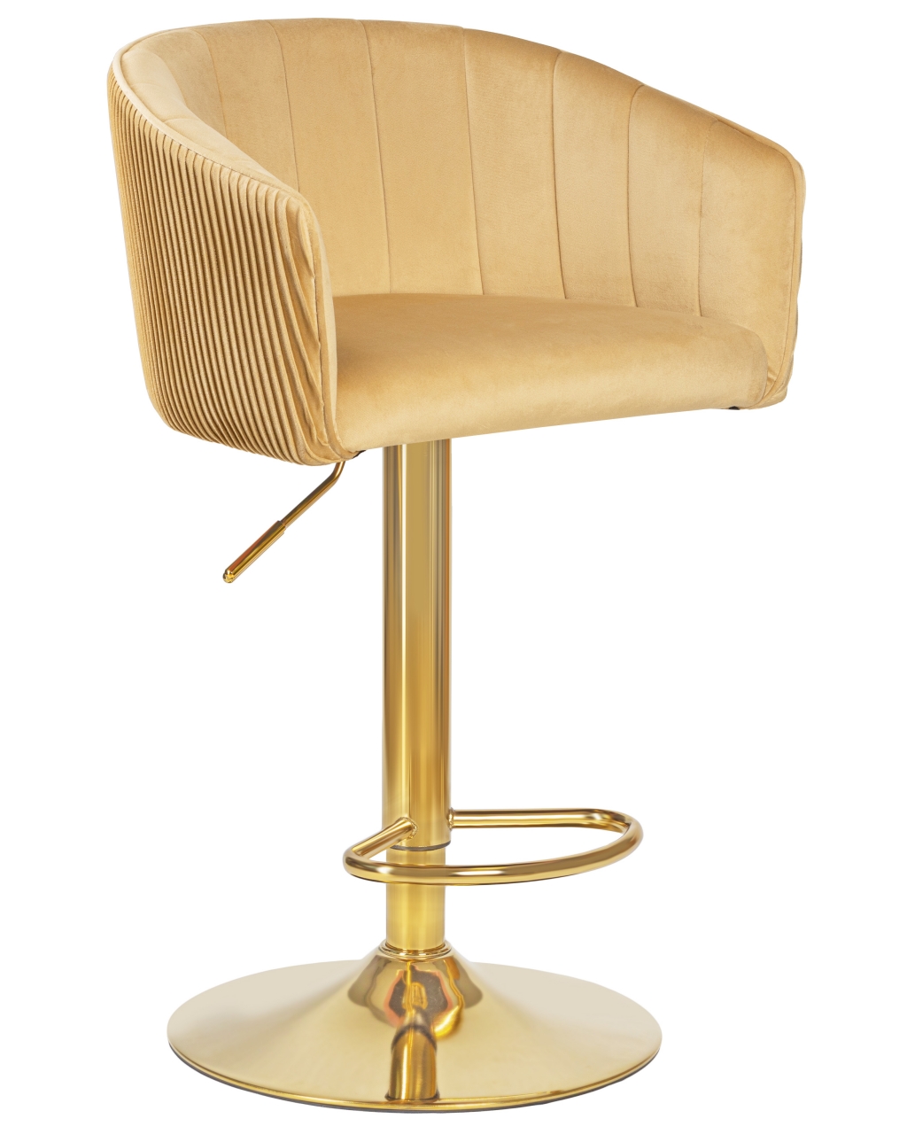 Стул барный DOBRIN DARCY GOLD (песочный велюр (1922-3))