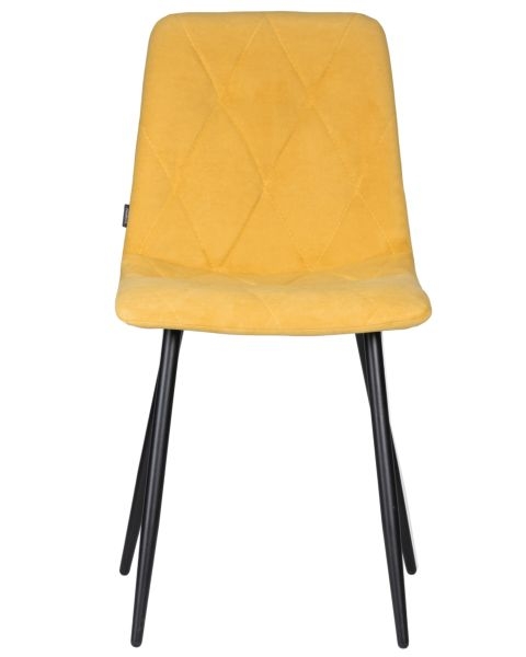 Стул обеденный DOBRIN CHILLY ROMBO (Горчичный Simple 15, основание черное) 4 шт