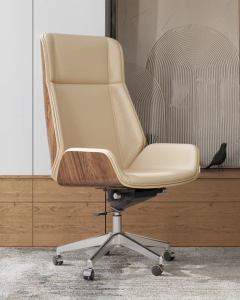 Кресло руководителя ТопЧаирс Cровн СН бежевый / TopChairs Crown SN