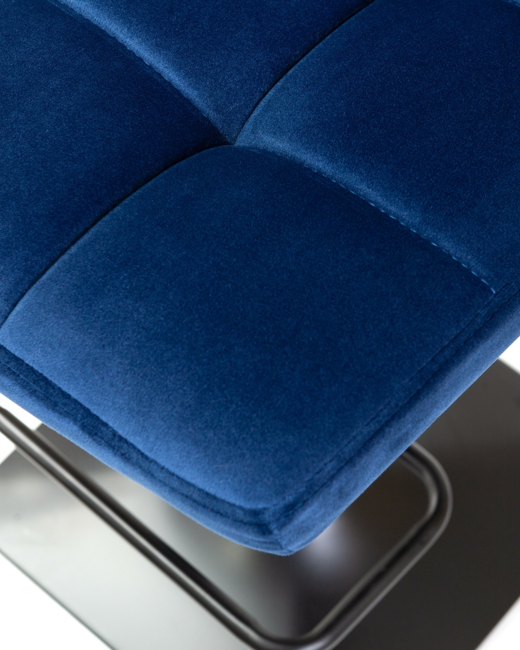 Стул барный DOBRIN DOMINIC Синий велюр MJ9-117