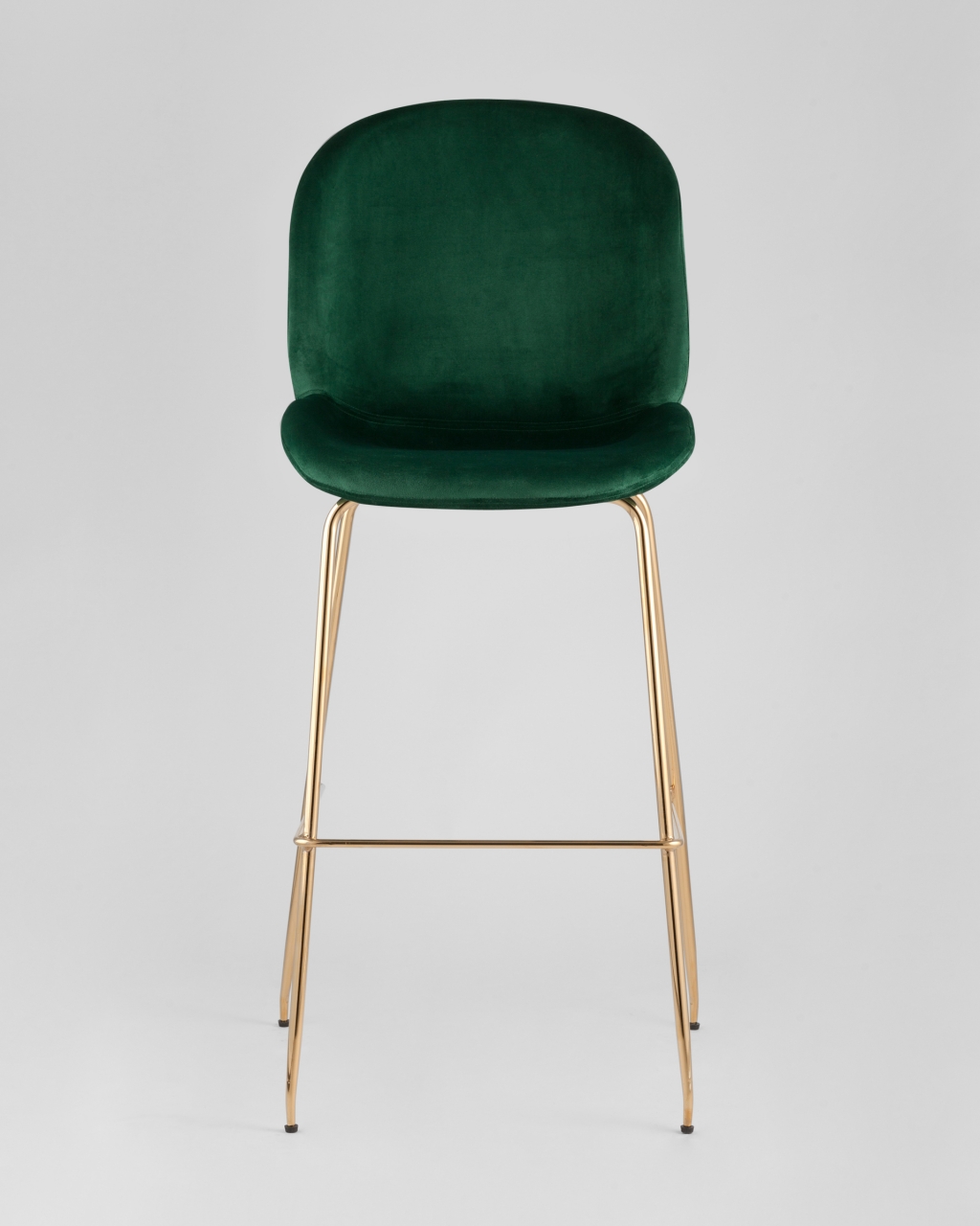 Стул барный Beetle Lite PU со спинкой Изумрудный