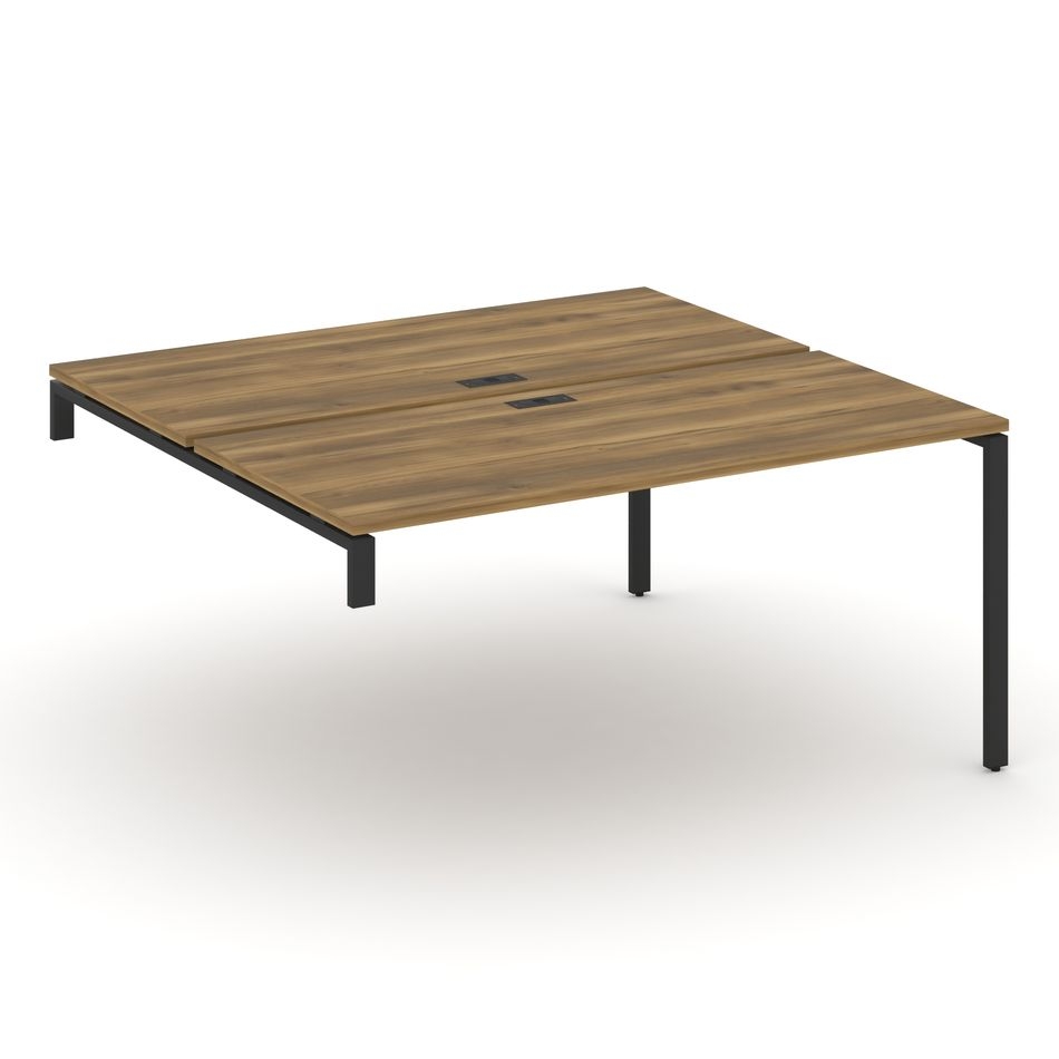 Двойной стол-надставка на опорную тумбу CONCEPT CN.DSN-004 Сандал Янтарный Черный