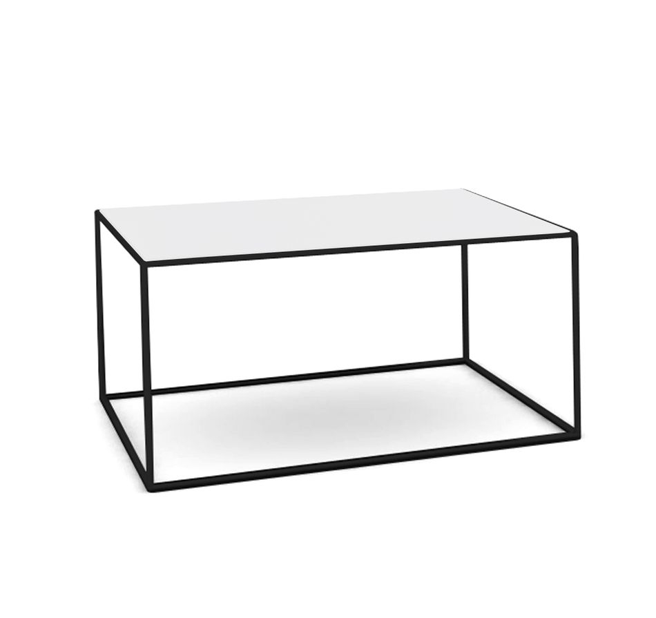 Стол кофейный FESTA 80*40 white black Белый Черный